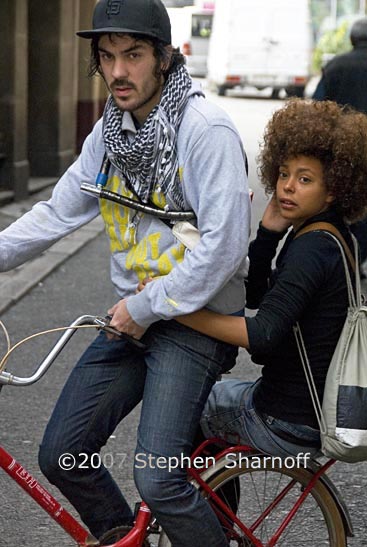 young people on bike graphic